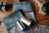 Blue Pattern Christmas Stocking