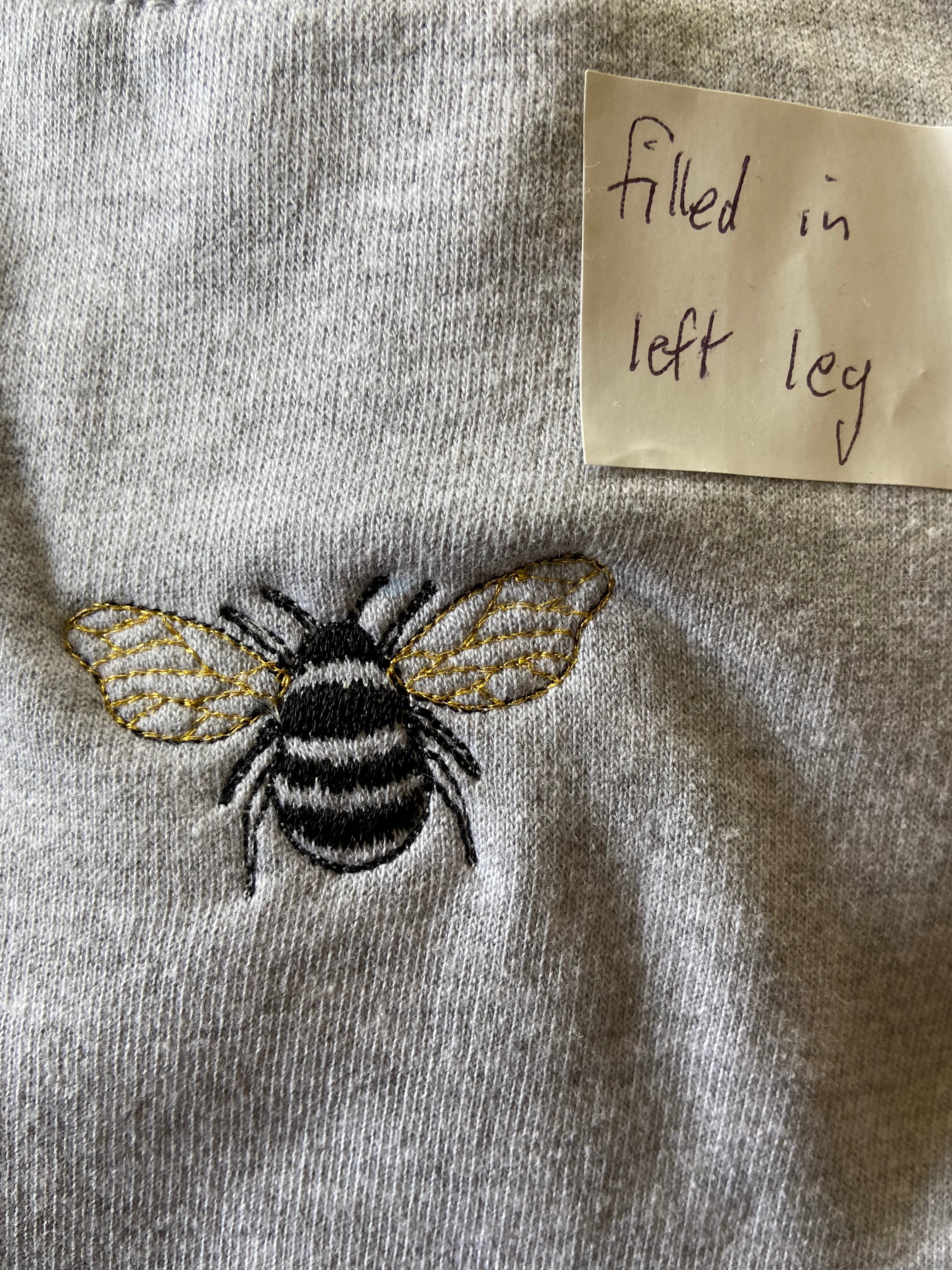 Bee Sweatshirt LARGE (Thick Leg)