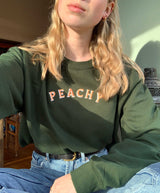 Peachy Text Sweatshirt