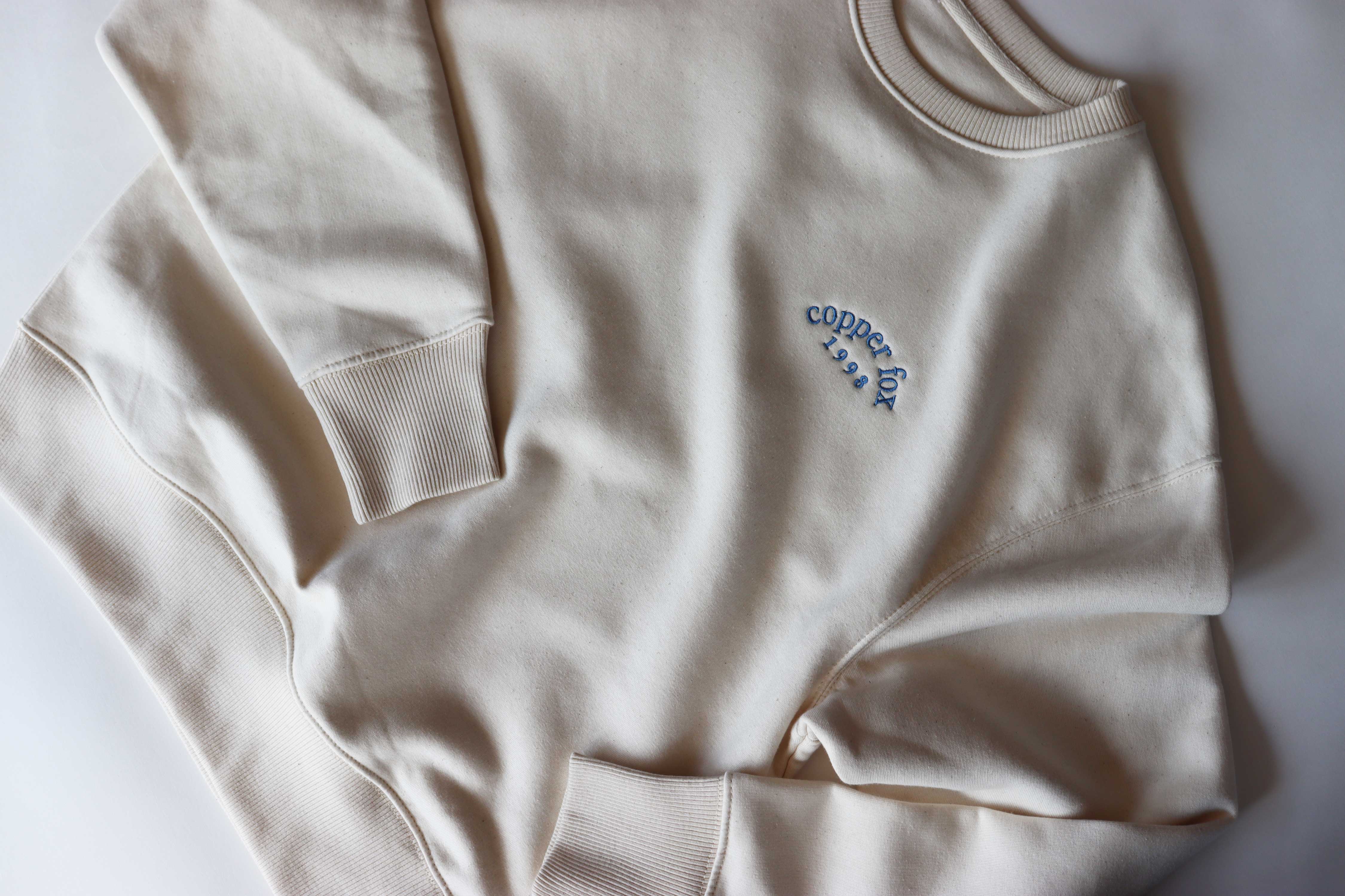 Retro Copper Fox Drop Shoulder Sweatshirt