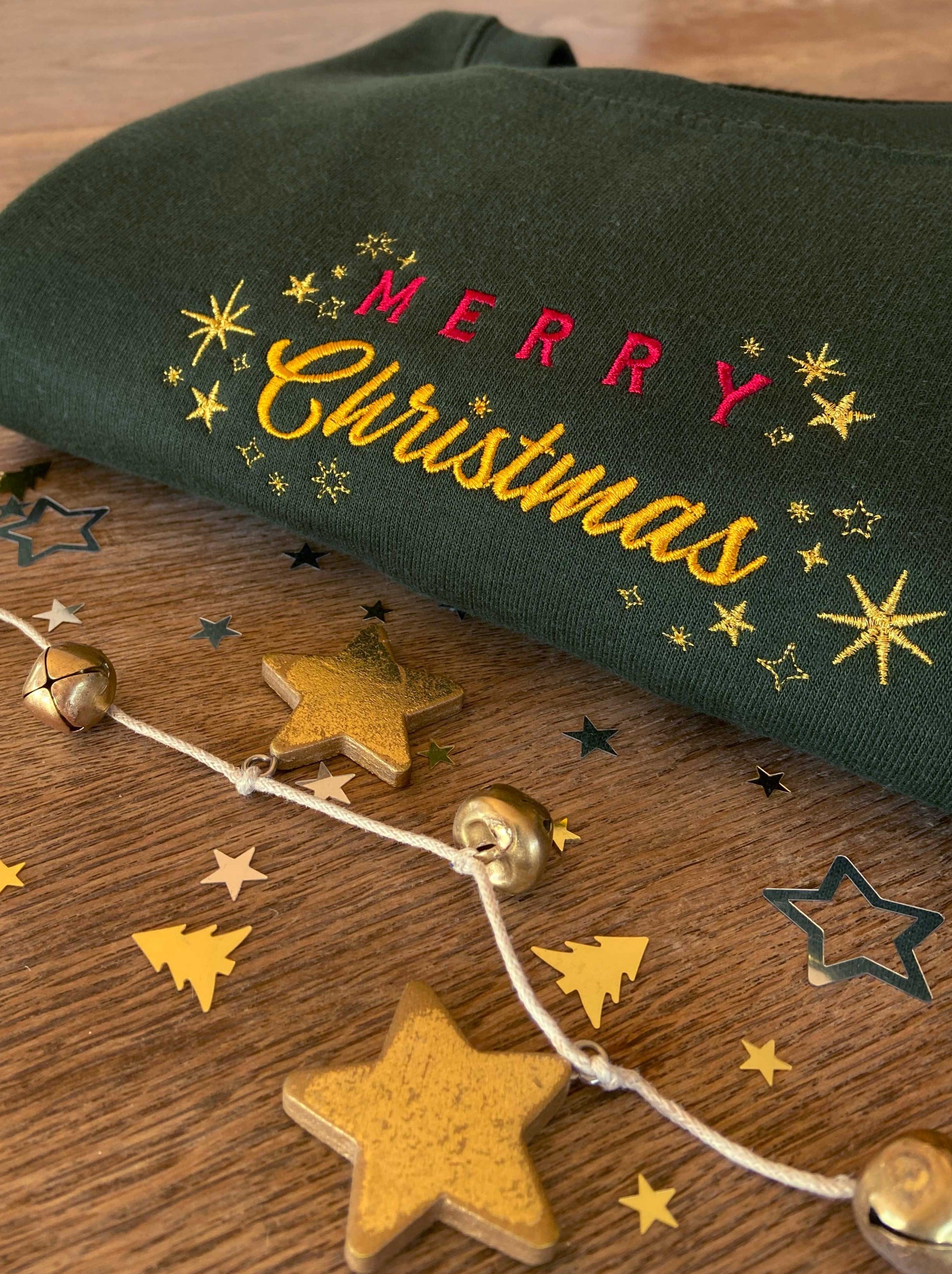 Merry Christmas Stars Sweatshirt