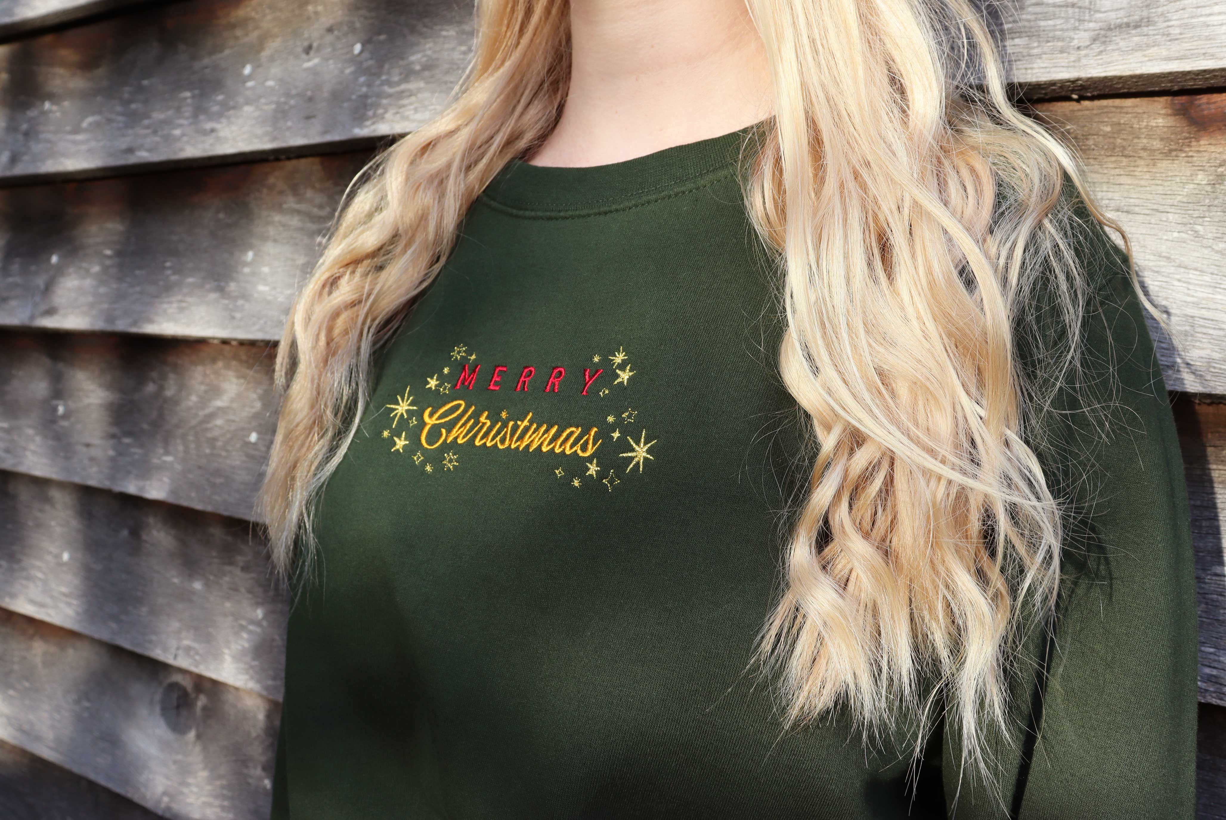 Merry Christmas Stars Sweatshirt