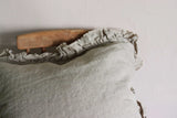Beige Ruffle Linen Cushion Cover