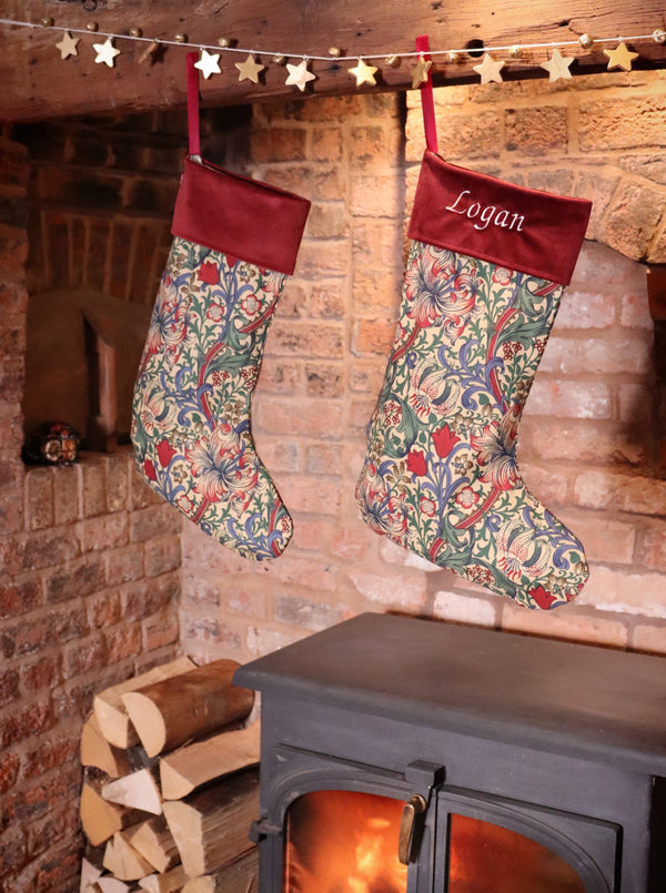 William Morris Christmas Stocking