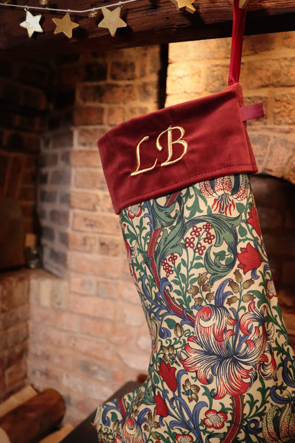 William Morris Christmas Stocking