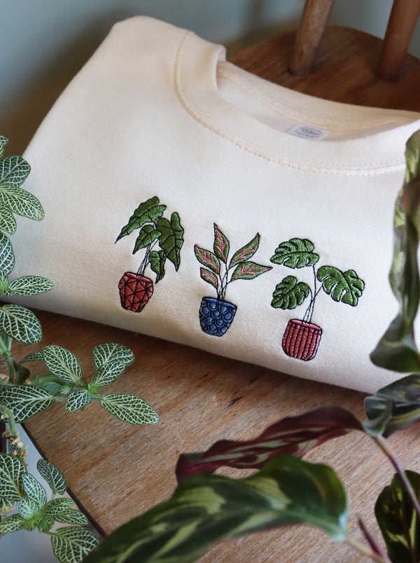 3 House Plants Sweatshirt