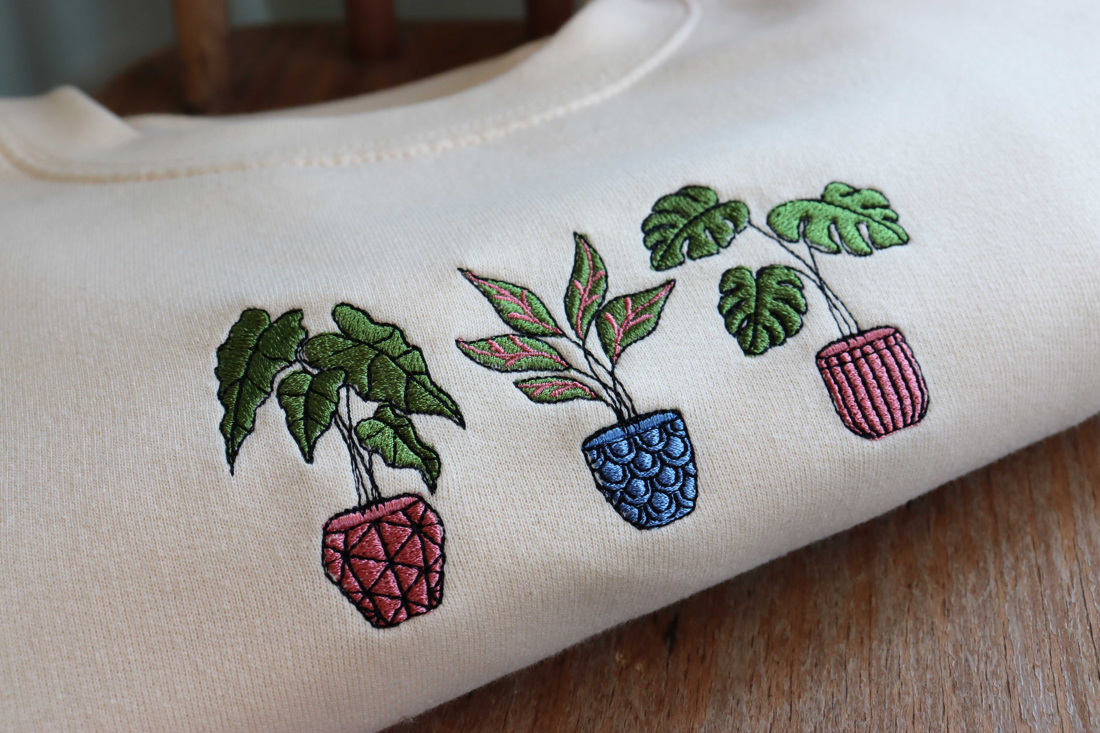 3 House Plants Sweatshirt