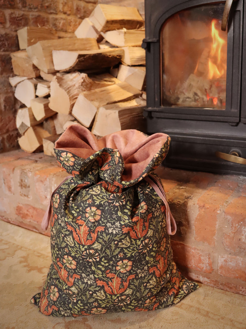 Floral William Morris Compton Christmas Sack