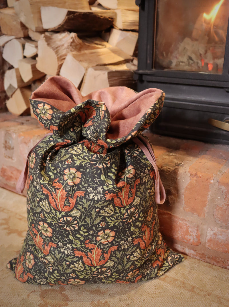 Floral William Morris Compton Christmas Sack