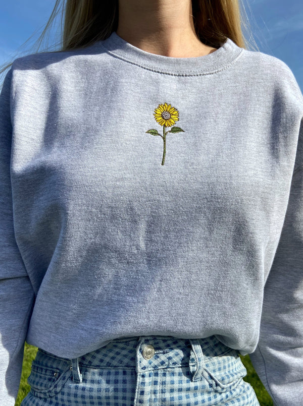 Sunflower Sweatshirt MEDIUM (Black not brown stitching)