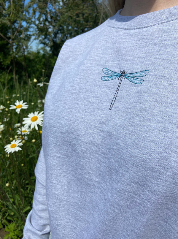 Dragonfly Sweatshirt MEDIUM (Wing Faulty)