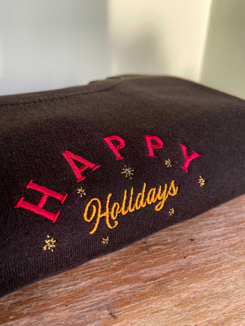 Happy Holidays Stars Sweatshirt