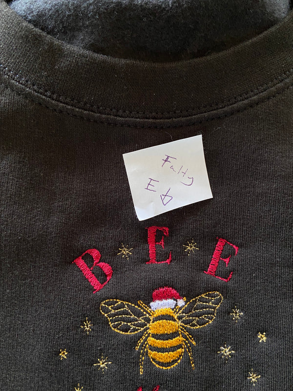 Bee Merry Sweatshirt MEDIUM (Faulty E)