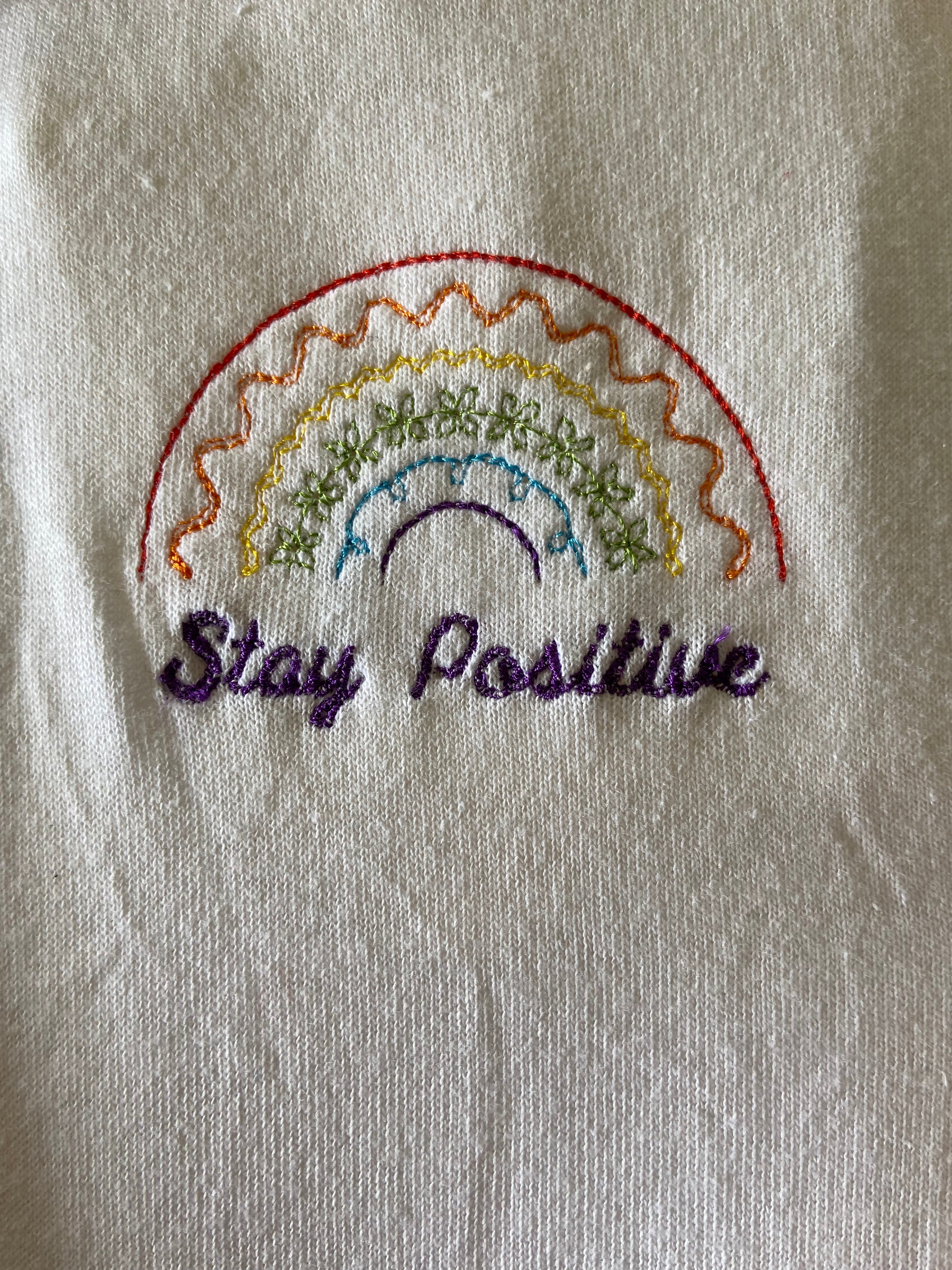 Rainbow T-Shirt MEDIUM (Thick Stitches)