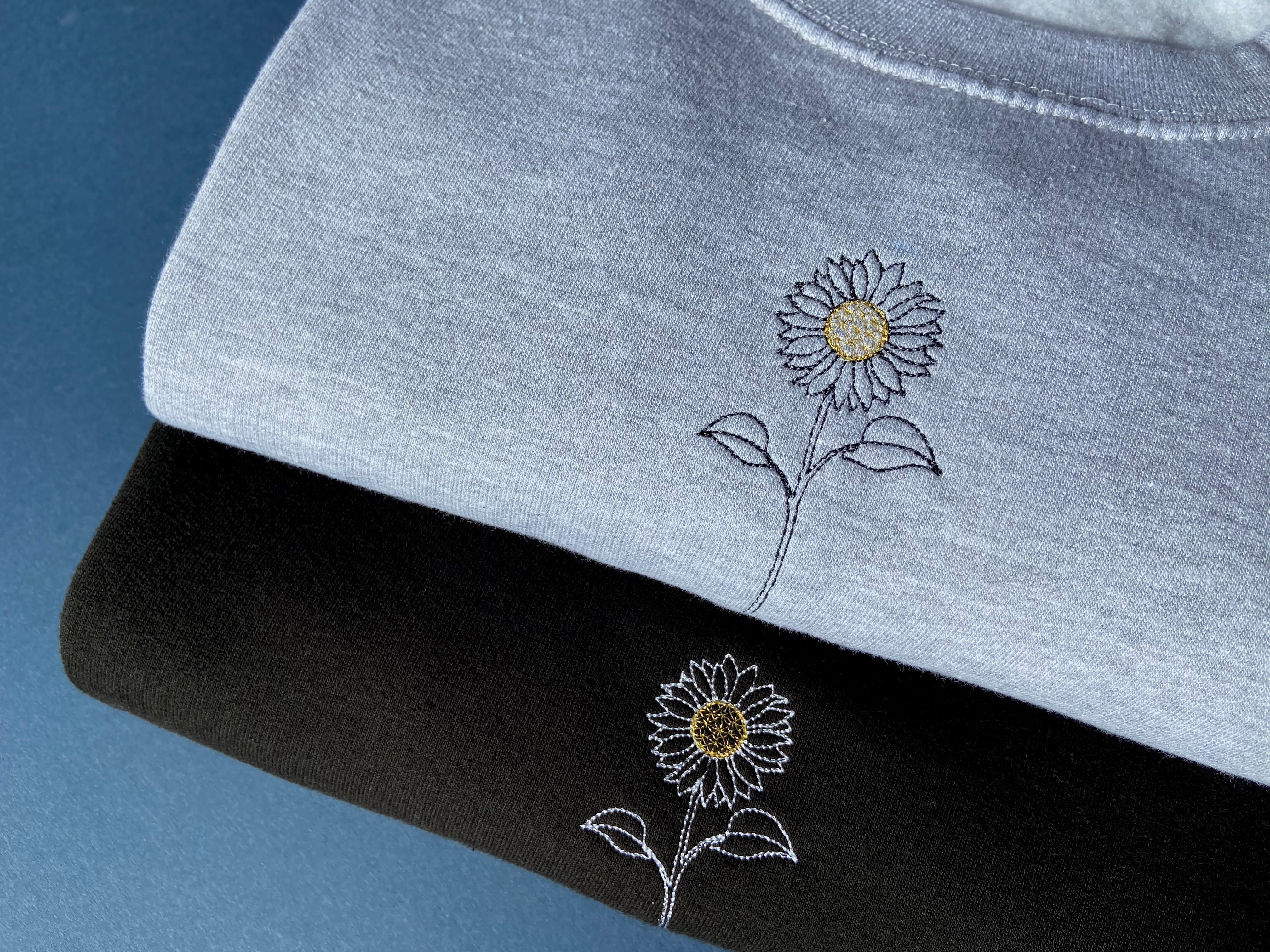Line Drawing Sunflower Sweatshirt