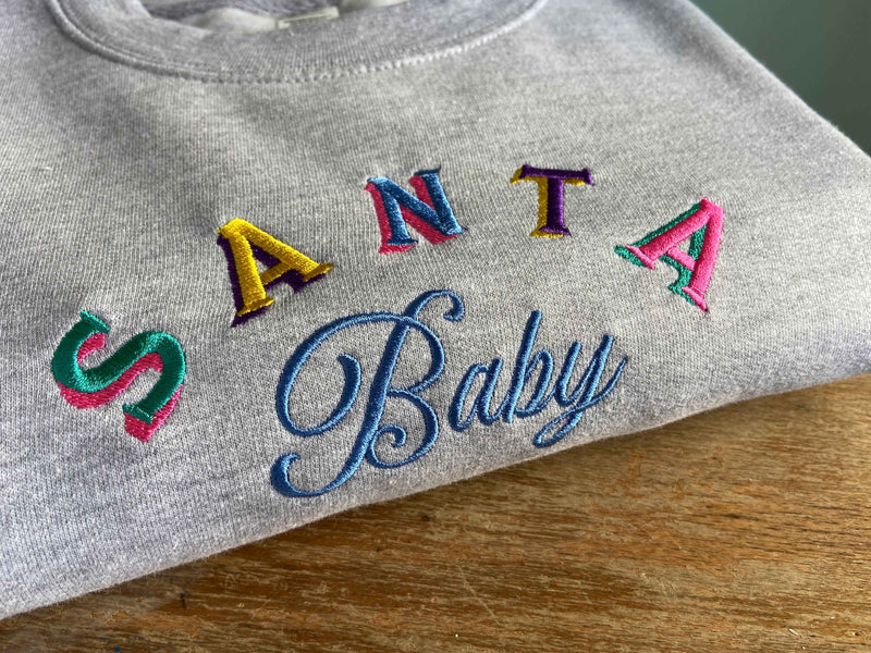 Santa Baby Retro Sweatshirt