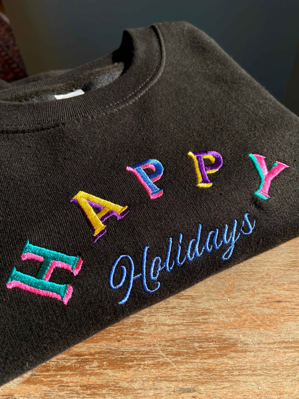 Happy Holidays Retro Sweatshirt