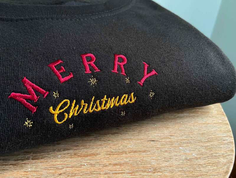 Merry Christmas Stars Sweatshirt