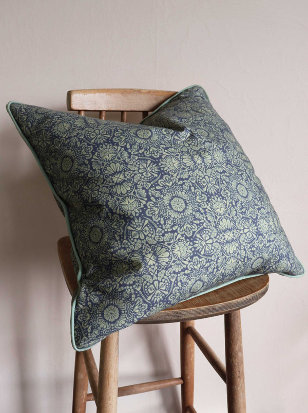 Blue Pattern Cushion Cover