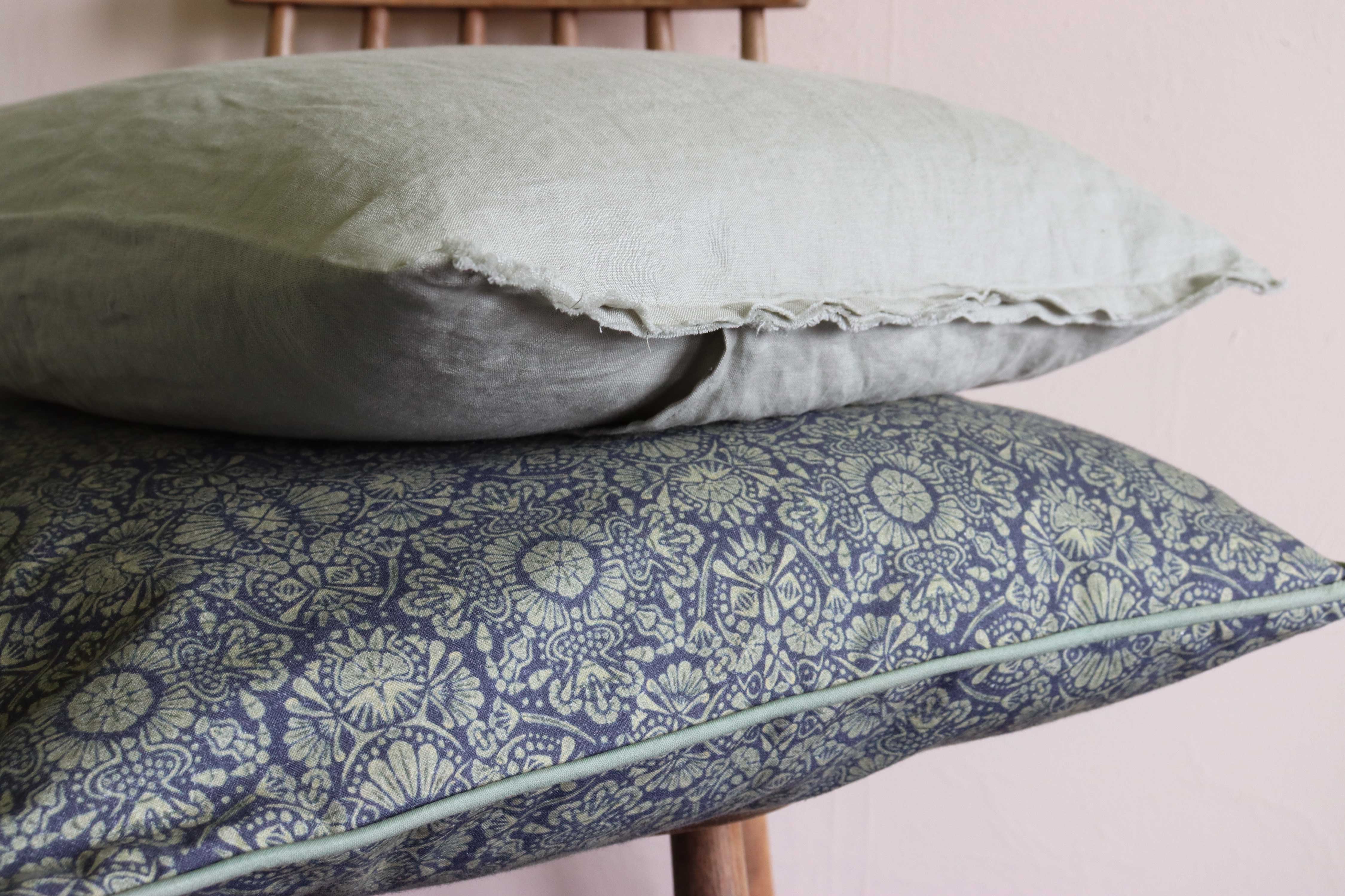 Blue Pattern Cushion Cover