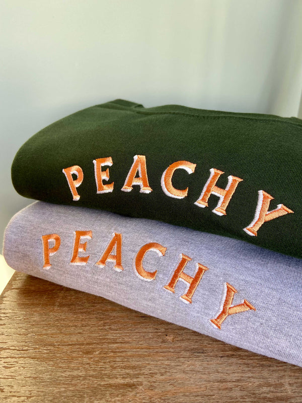 Peachy Text Sweatshirt