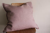 Rose Frayed Edge Linen Cushion Cover