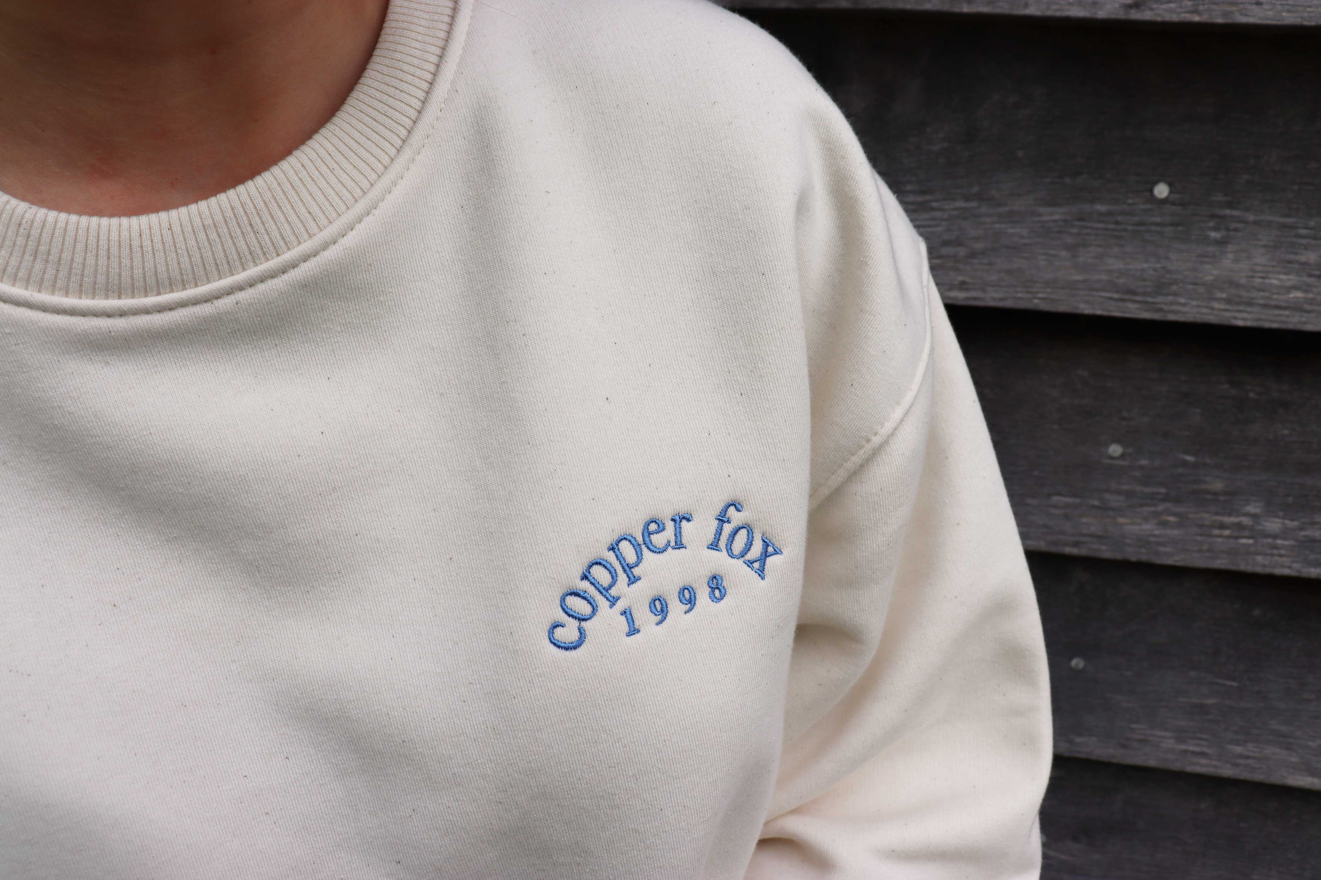 Retro Copper Fox Drop Shoulder Sweatshirt