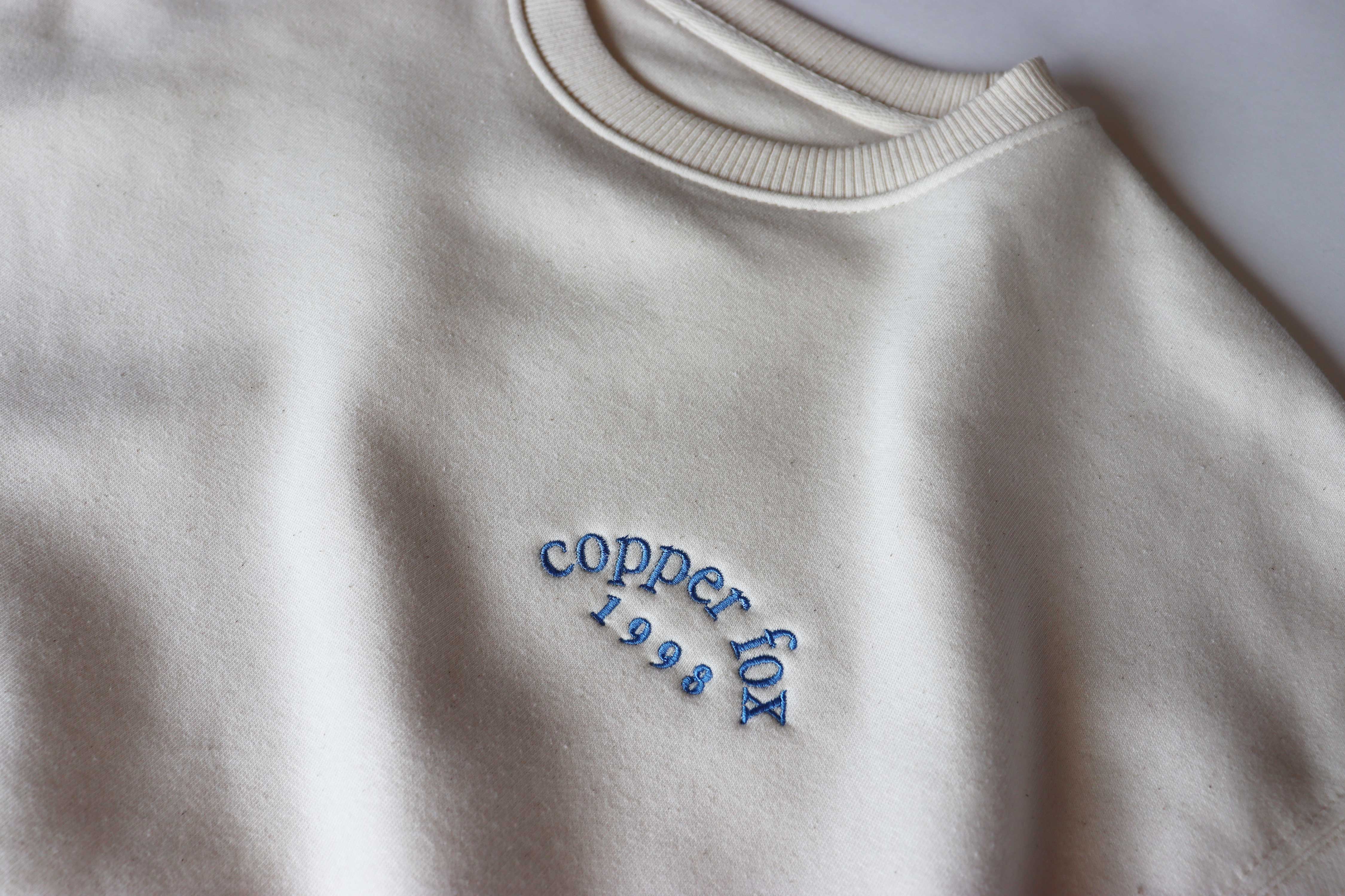 Retro Copper Fox Drop Shoulder Sweatshirt
