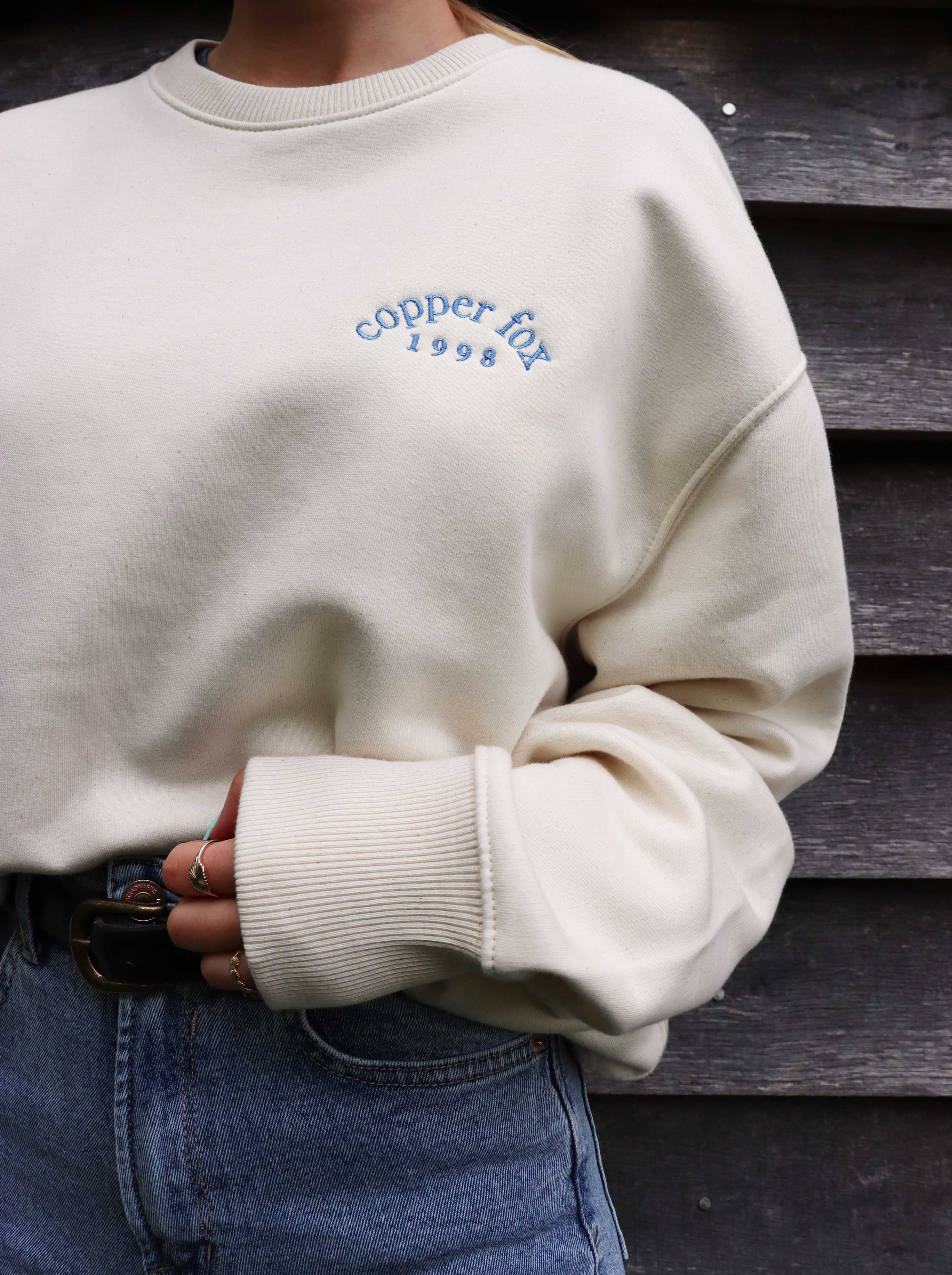 Retro Copper Fox Drop Shoulder Sweatshirt