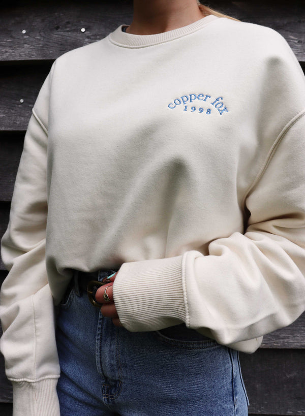 Retro Copper Fox Drop Shoulder Sweatshirt