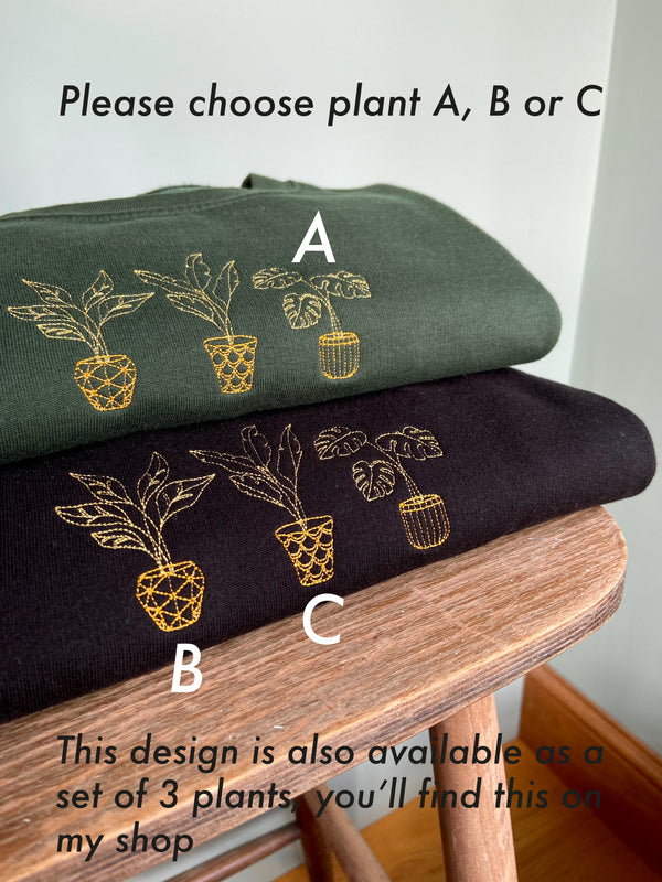 Golden Single House Plant Sweatshirt