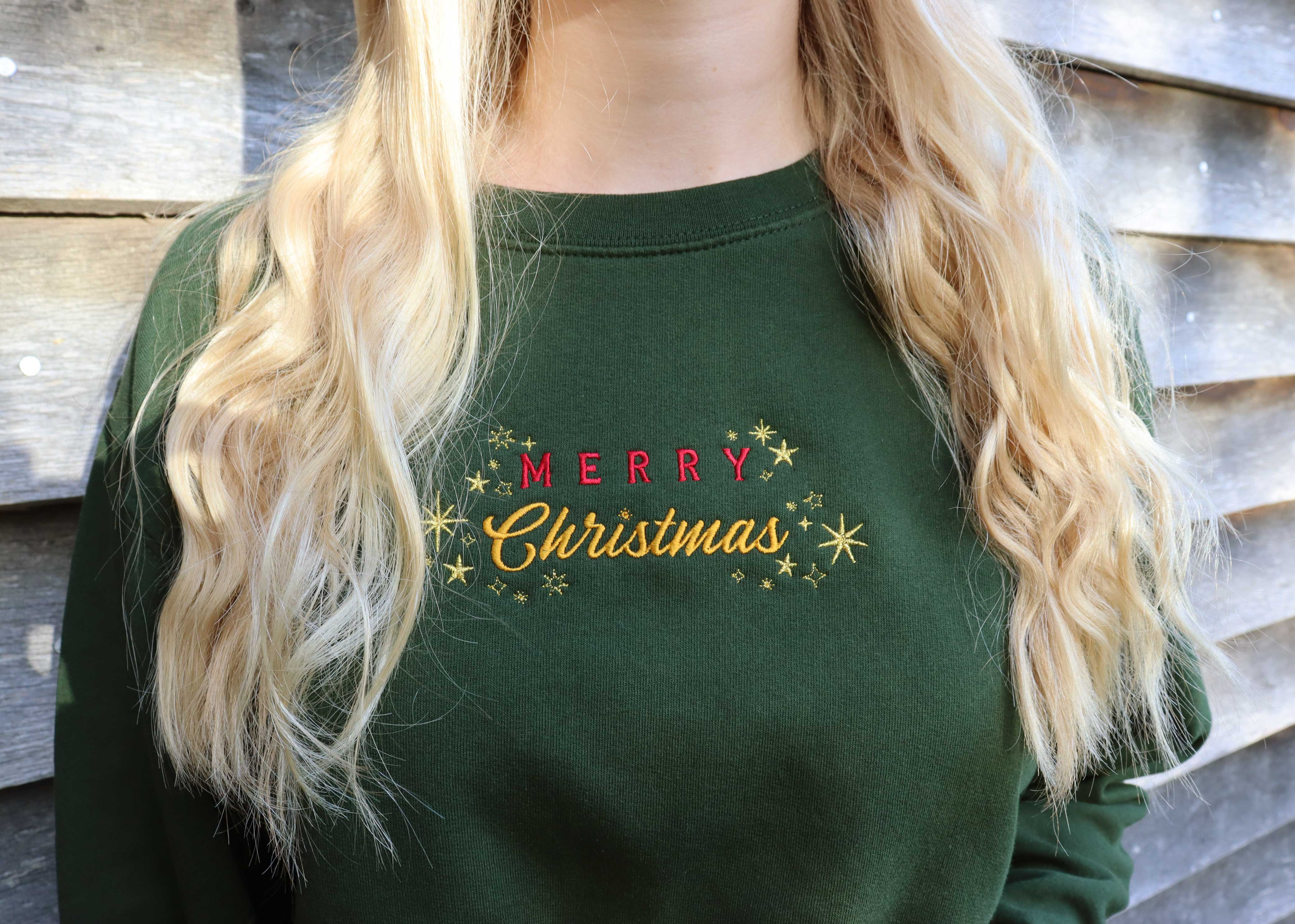 Merry Christmas Stars Sweatshirt