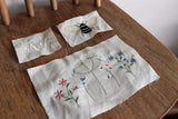 Sage Frayed Edge Linen Cushion Cover
