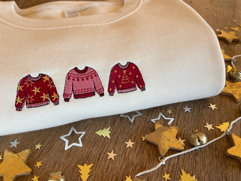 3 Christmas Jumpers Sweatshirt